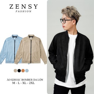 Áo khoác, áo khoác bomber nam, form trẻ đẹp vải da lộn mềm mịn mặc thoải mái