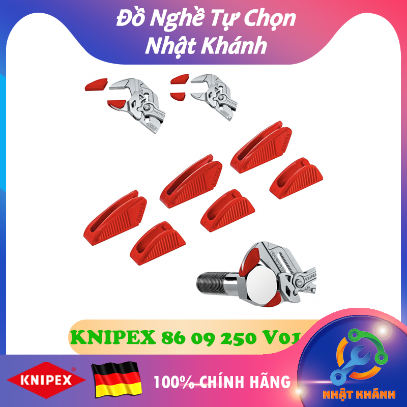 Bộ 6 Miếng Ngàm Nhựa Knipex 86 09 250 V01 - Gắn Kìm Mỏ Lết Knipex 250mm [Chính hãng Đức/ Germany]