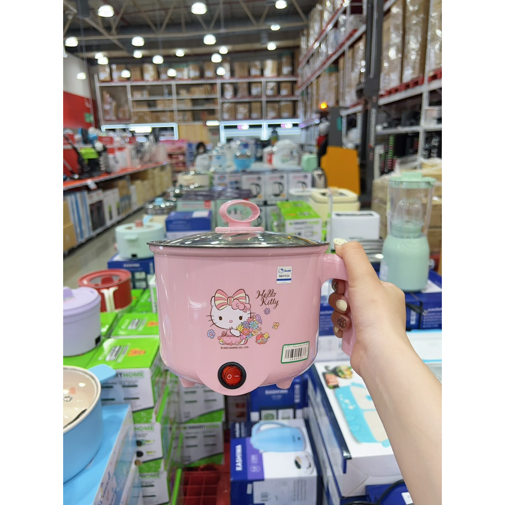 NỒI ĐA NĂNG HELLO KITTY 1.5lít KASHIWA HÀNG NỘI ĐỊA THÁI LAN