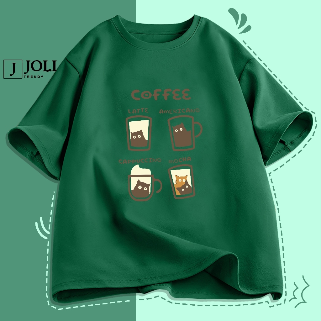 Áo Thun Nam Nữ Unisex Tay Lỡ By JOLI Mã TN Coffee In Hình Chất Cotton Form Rộng Phong Cách Ulzzang J Joli Trendy | BigBuy360 - bigbuy360.vn