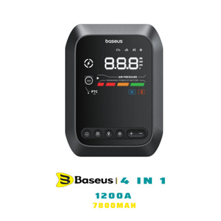  Bơm Lốp Đa Năng Kiêm Kích Bình Ô Tô Baseus Jump Starter 1200A  7800mAh  - Hàng Chính Hãng 