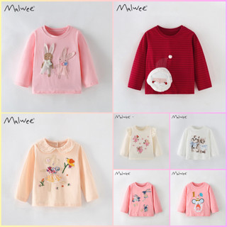  Áo thun cho bé gái hãng Little Maven Malwee Áo dài tay thu đông chất thun cotton cho bé gái 2-8 tuổi JW1-Jumping Beans 