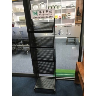KỆ ĐỂ CATALOGUE BẰNG SẮT TĨNH ĐIỆN 3 tẦNG