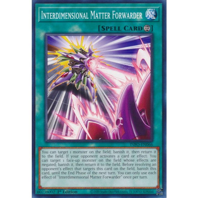thẻ bài Yugioh chính hãng Interdimensional Matter Forwarder MP25-EN393 common x1 card