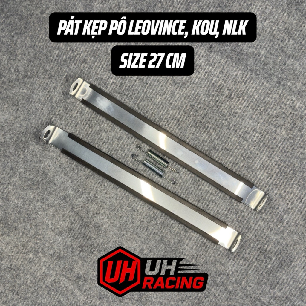 Pass kẹp pô độ gắn mọi lon pô, gồm pass sắt và cao su | Phụ Kiện Phụ Tùng xe máy UH Racing
