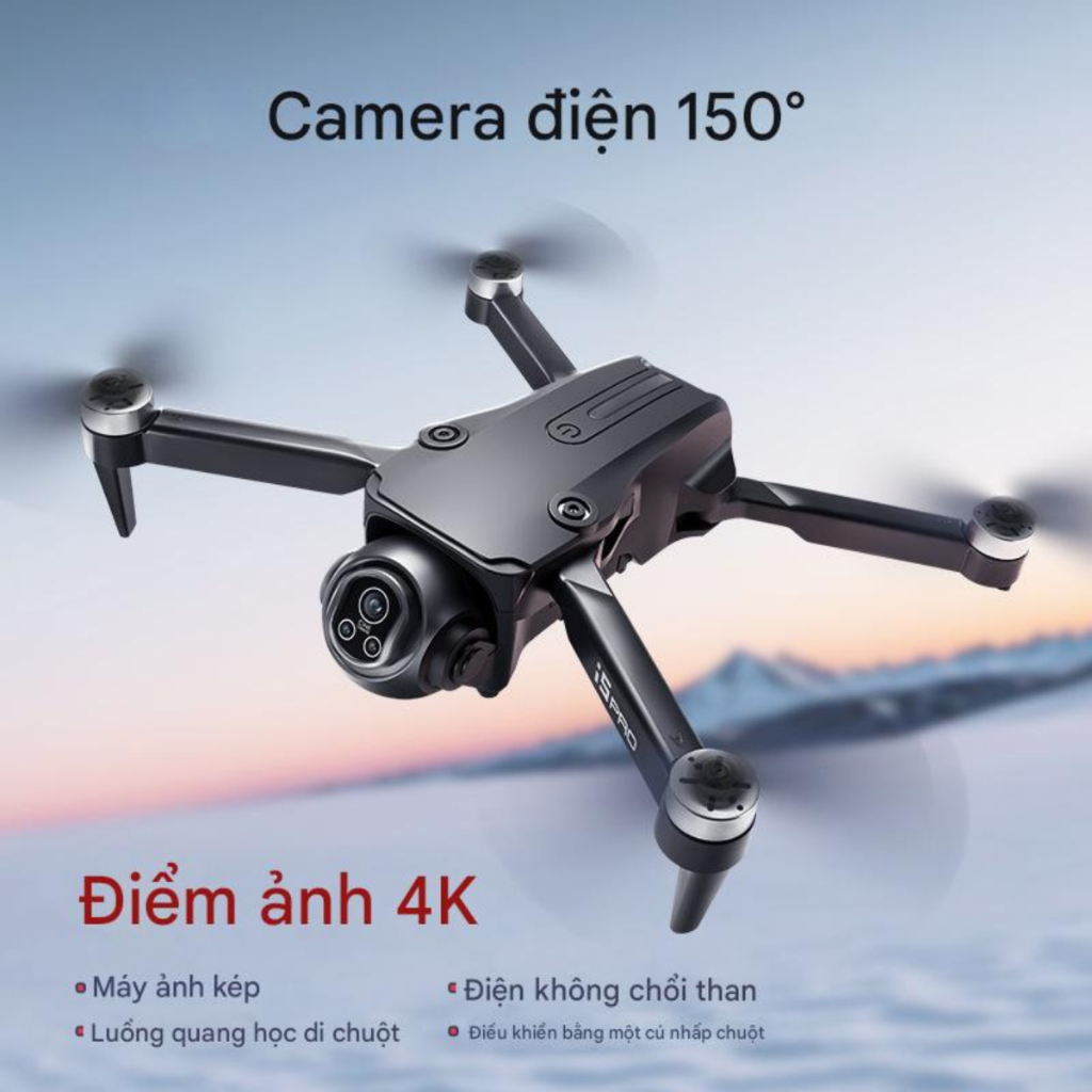 Flycam i5 Pro, Máy bay điều khiển từ xa, nhỏ gọn, camera 4K, Plycam, FPV cao cấp, Flycam | BigBuy360 - bigbuy360.vn