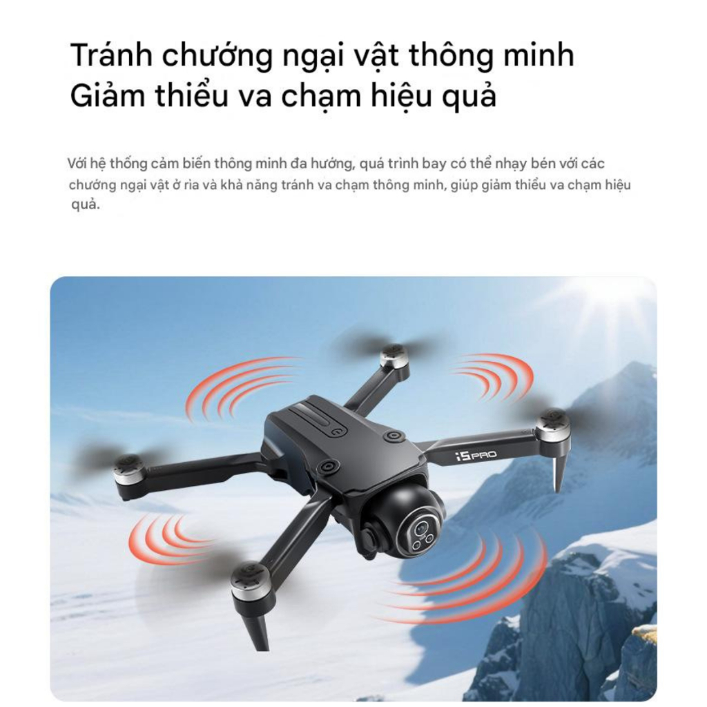 Flycam i5 Pro, Máy bay điều khiển từ xa, nhỏ gọn, camera 4K, Plycam, FPV cao cấp, Flycam | BigBuy360 - bigbuy360.vn