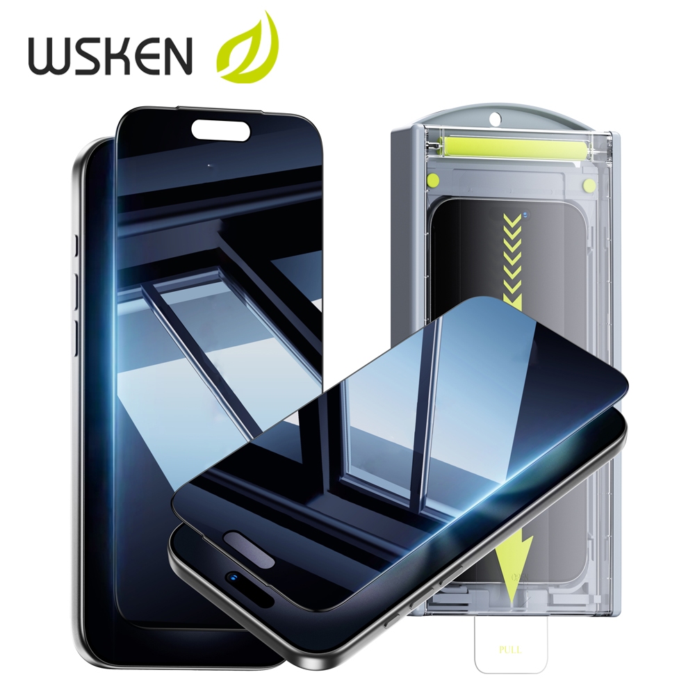 WSKEN iPhone 17 Pro Max Màn hình bảo vệ thiết kế toàn màn hình, được thiết kế riêng cho màn hình có 
