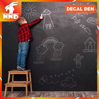 Decal Bảng Viết Phấn - Bảng Decal Dán Tường Thông Minh Màu Đen (Bán Theo Mét)