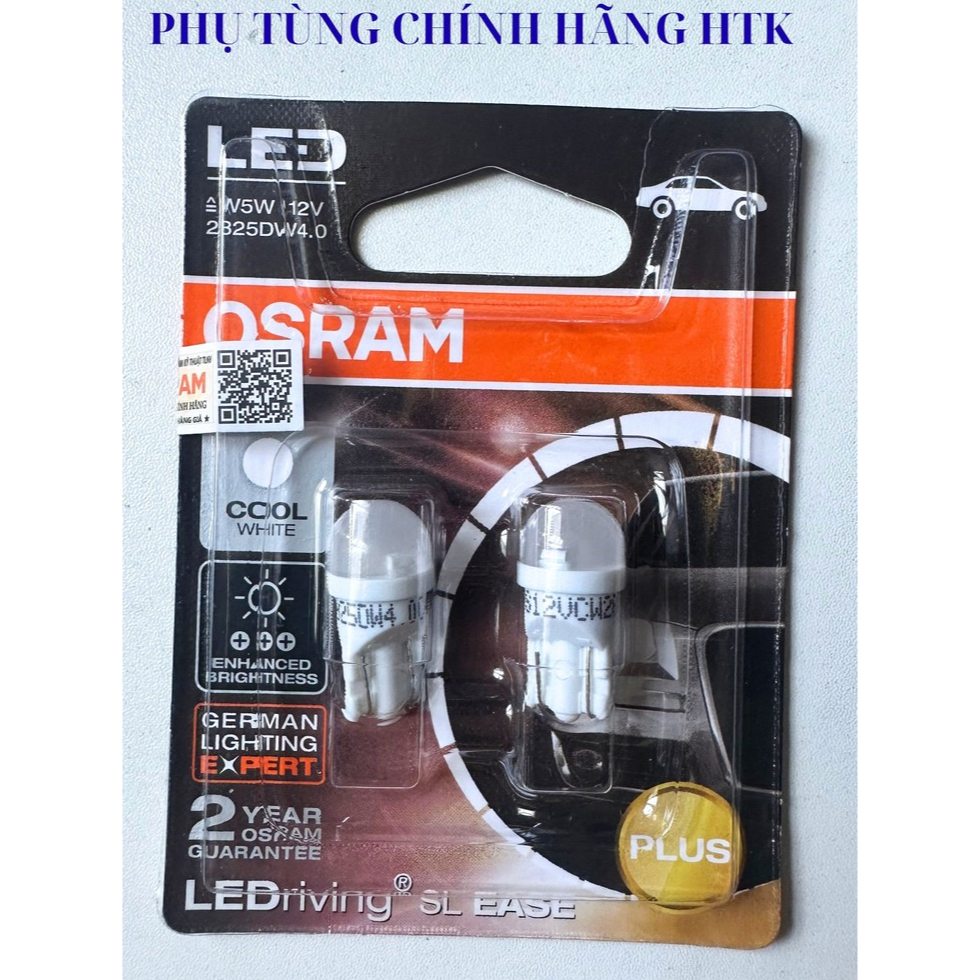 Bóng đèn LED OSRAM T10 sương mù/demi cho nhiều dòng xe Dream, Wave, Future, Air Blade, Vision, Siriu