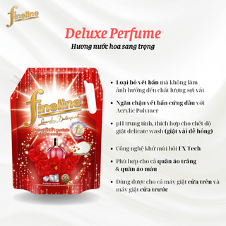 Chính Hãng - Nước Giặt đậm đặc Fineline túi 1250ml giúp quần áo trắng sáng lưu hương dài lâu