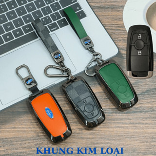 Ốp Chìa Khóa Xe Ford Ranger Wildtrak Raptor,ốp chìa khóa Ford Ecosport Chìa 3 Nút Nhiều Màu Ốp Hợp Kim Cao Cấp (ZFE2)