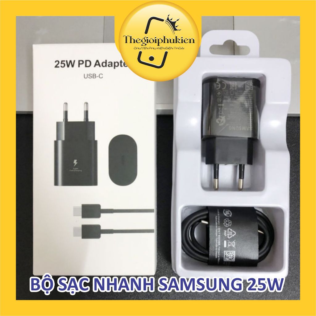 Sạc Samsung 25w Bộ sạc nhanh Type C PD 25w Dây sạc Samsung Type C DYDX Bảo hành lỗi 1 đổi 1