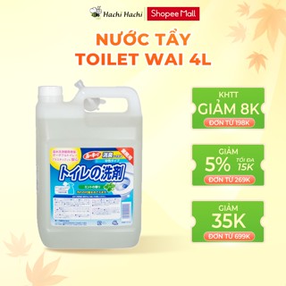 Nước tẩy rửa toilet trung tính Wai (Toyota Tsusho) 4l - Hachi Hachi Japan Shop