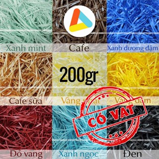 [200g] Giấy Rơm Giấy Lót Hộp Quà, Giấy Mềm Êm, Rộng 3mm