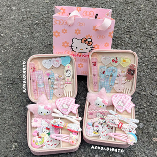 [Hàng sẵn HCM] Hộp quà kẹp tóc Kitty dễ thương tặng bạn gái trung thu, 20/10, sinh nhật