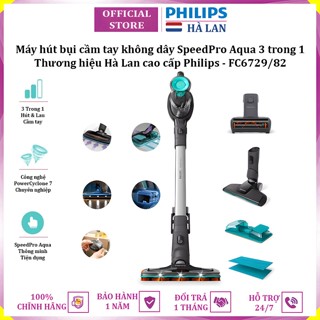 Máy hút bụi cầm tay không dây 3 trong 1 SpeedPro Aqua Philips FC6729/82 (BH 1 NĂM)