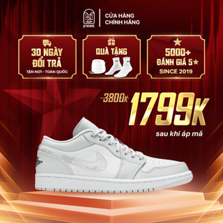Giày Air Jordan 1 Low White Camo chính hãng cho nam nữ, JD1 Low White Camo real fullbox Present Original Sneaker