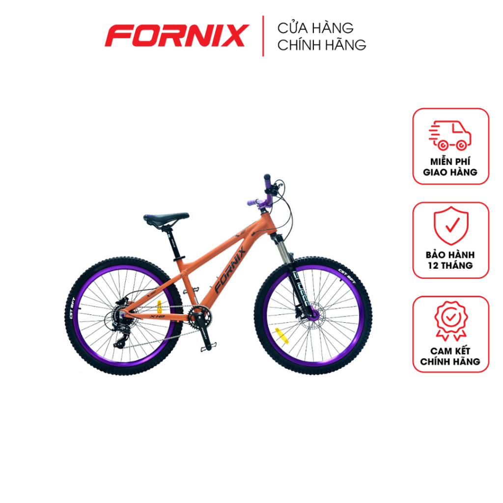 Xe Đạp Địa Hình MTB FORNIX - X12 - 8 Tốc - Vòng Bánh 26" - Khung Nhôm