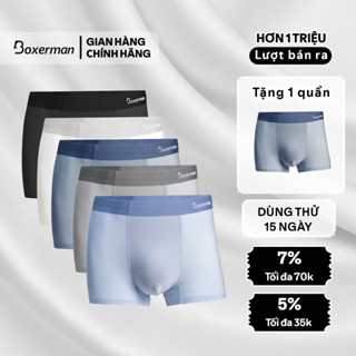 Combo 5 Quần lót nam boxer thun lạnh Profit, quần sịp nam cao cấp thoáng khí BOXERMAN
