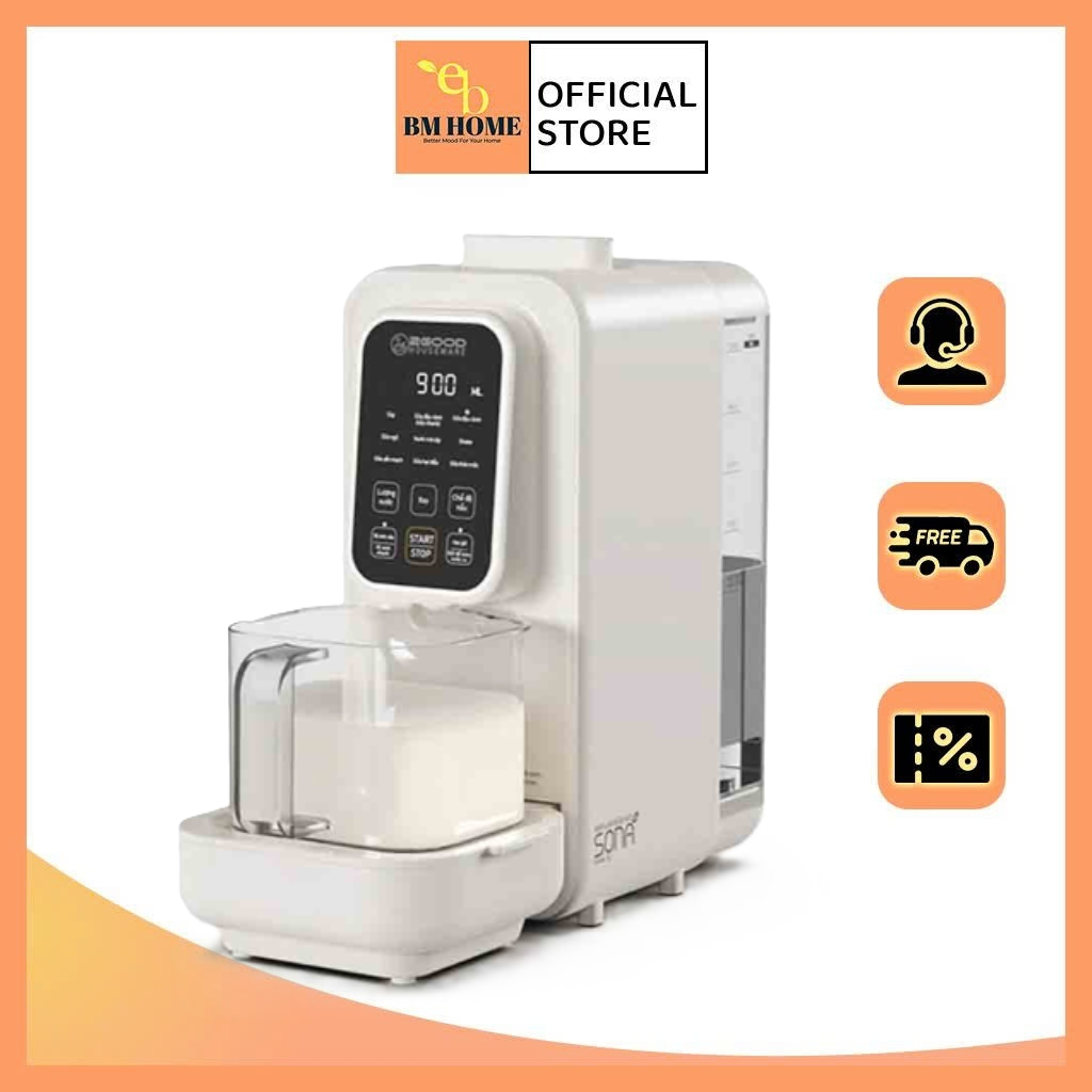 Máy làm sữa hạt 2GOOD SONA I8 9 chế độ Tự Động Nấu, dung tích 1200ml - Hàng chính hãng