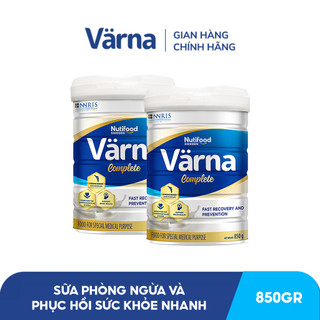 [LIVESTREAM DIỆP LÊ] Combo 2 thực phẩm dinh dưỡng y học Varna Complete (2 lon x 850g) - Varna