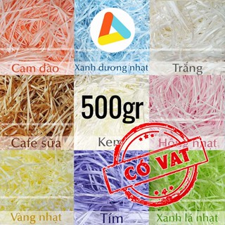 (500g) Giấy Rơm Lót Hộp Quà, Giấy Sợi Trang Trí Hộp Quà Tặng - Những Màu Hot Nhất