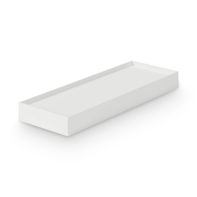 MUJI Nắp Hộp Nhựa Đựng Hò Sơ W10cm (Có Thể Gắn Bánh) - Xám Trắng