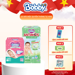 Tã quần Bobby mở một bên NB76/S80 - bỉm quần siêu thấm khô thoáng cho bé sơ sinh và trẻ nhỏ