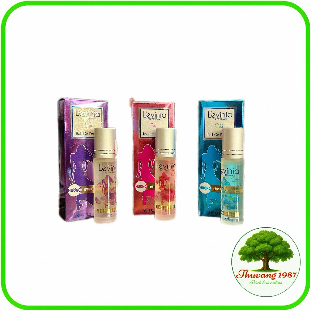 Nước hoa lăn Levinia roll on parfum 9ml tiện lợi hương thơm quyến rũ