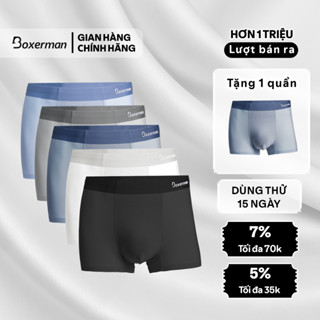 Combo 5 Quần boxer thun lạnh PROFIT BOXERMAN, Quần lót nam cao cấp, thoáng khí, co giãn, mềm mại, không viền