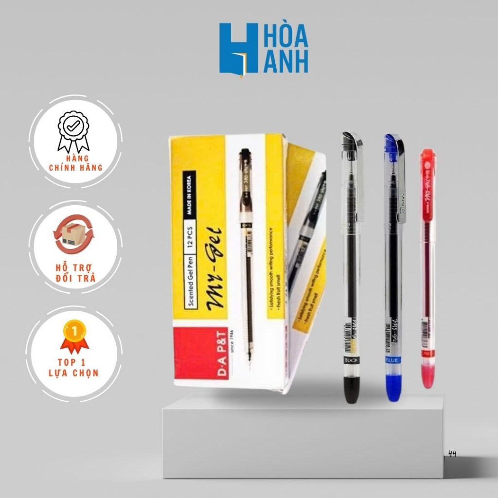 Bút gel My Gel Metal Clip Nắp sắt Đen/ Xanh/ Đỏ