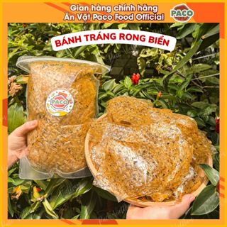  bánh tráng trộn vuông cắt hương vị rong biển vị thanh mặn nhẹ tự nhiên ăn vặt ngon chất lượng sạch Paco Food túi lớn 500 