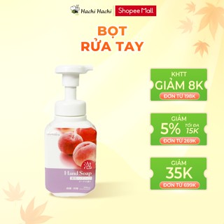 Bọt rửa tay kháng khuẩn dạng bọt Love Line hương đào 350ml - Hachi Hachi Japan Shop
