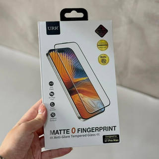  Kính Cường Lực Nhám Chống Bám Vân Tay URR Matte Chống Chói Bảo Vệ Full Màn Hình Cho Iphone 17 Pro Max 16 Plus 15 14 13 