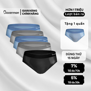 Combo 5 Quần sịp nam tam giác SLIP thun lạnh, cao cấp BOXERMAN