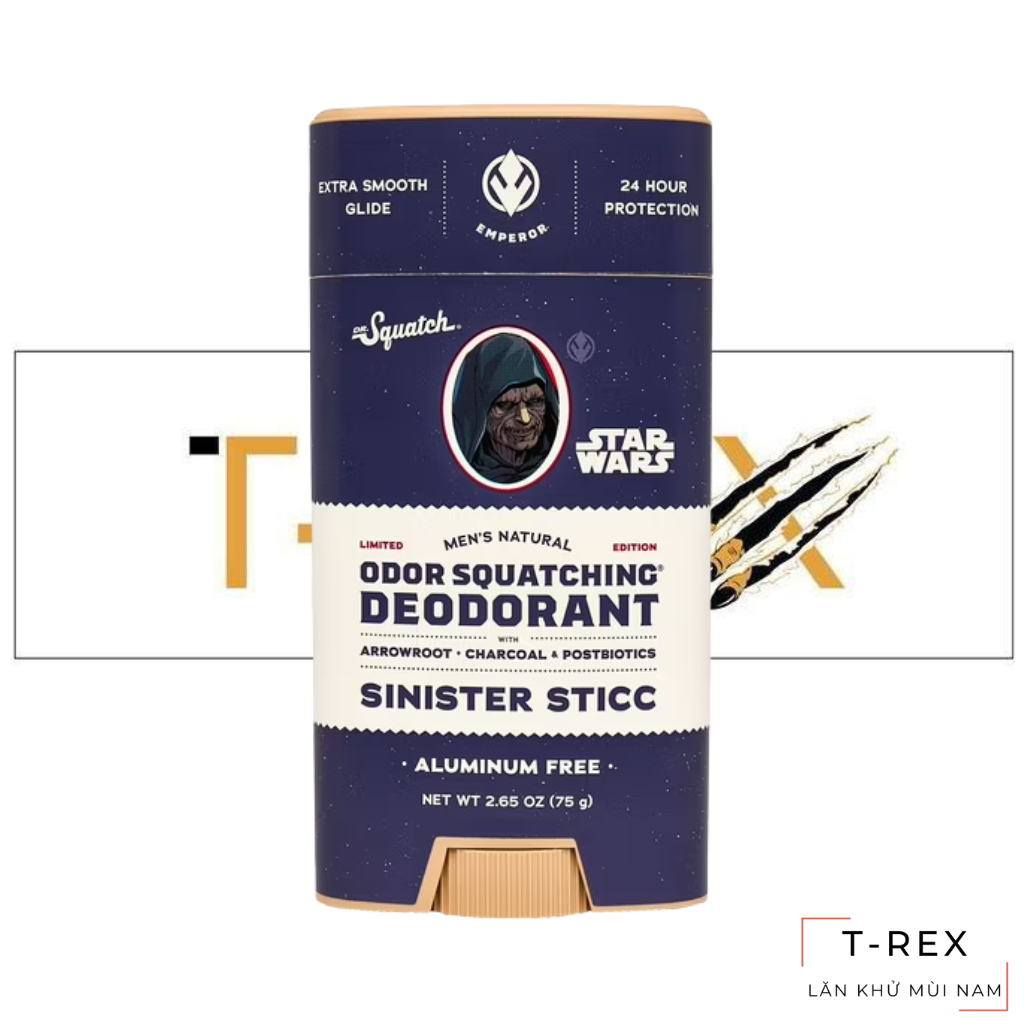 Lăn Khử Mùi Dr. Squatch Star Wars Limited Edition Sinister Sticc Aluminum Free Deodorant 75Gr