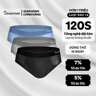 Combo 3 Quần sịp tam giác nam SLIP, Quần lót thun lạnh cao cấp không đường may BOXERMAN