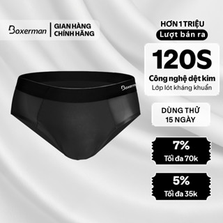  Quần sịp nam tam giác SLIP ĐEN thun lạnh cao cấp BOXERMAN 