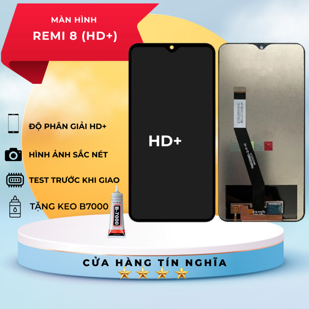 MÀN HÌNH XIAOMI REDMI 8 / REDMI 8A - ĐEN TẶNG KEO DÁN B7000