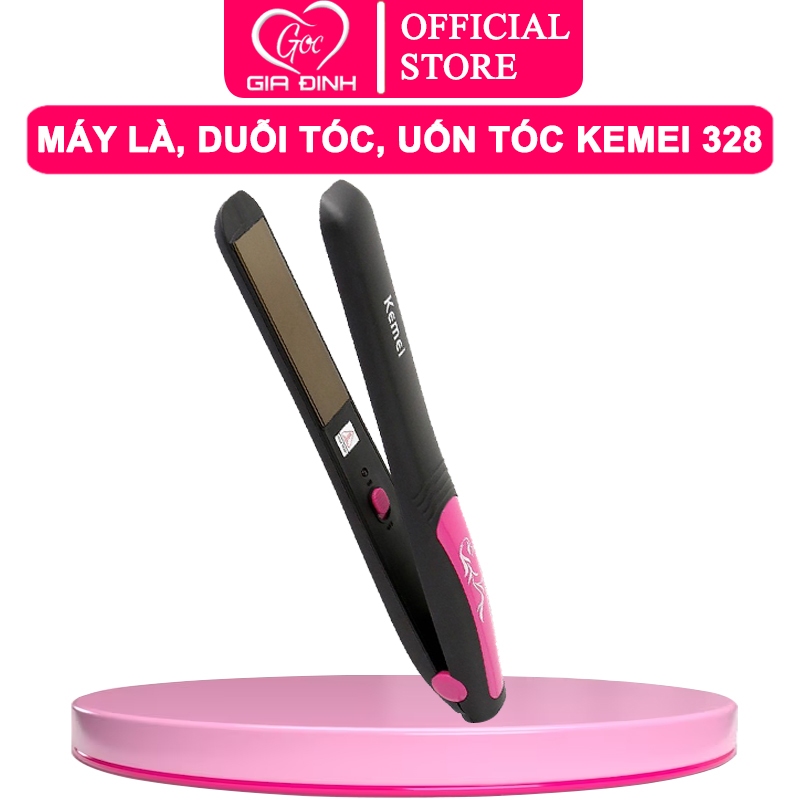Máy là tóc, duỗi tóc, uốn tóc KEMEI 328 - Hàng nhập khẩu