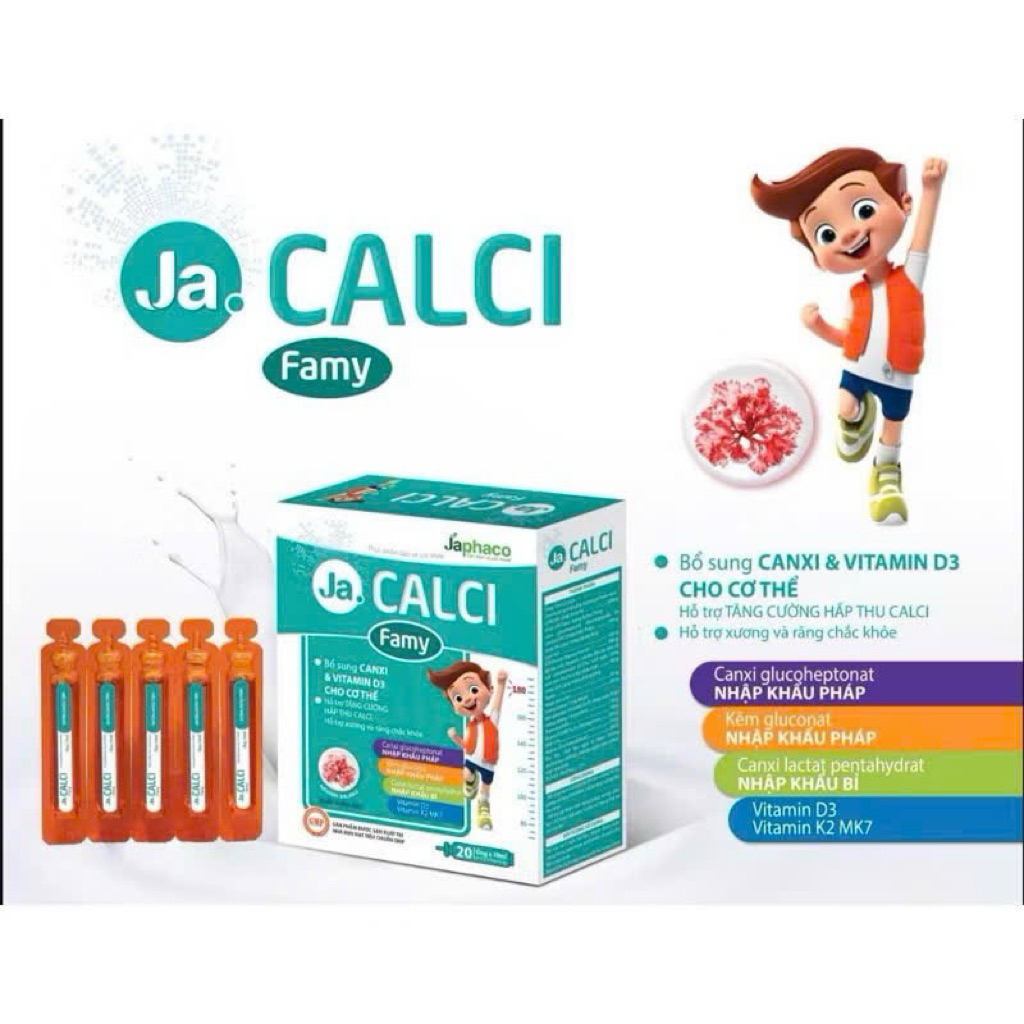 Calci Famy -bổ sung Calci và vitamin D3 cho cơ thể ,hỗ trợ tăng cường hấp thu calci ,hỗ trợ xương ră