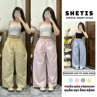 Quần Dài Sọc Linen 📷 By Shetis – Dáng Suông Rộng, Quần Ống Rộng Chất Mát Mặc Cực Thoải Mái_Q120