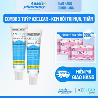 [COMBO 2 TUÝP] Kem bôi Giảm Mụn Và Mờ Thâm - Azclear 20% Azelaic Acid - Hỗ Trợ Cải Thiện Da Mặt