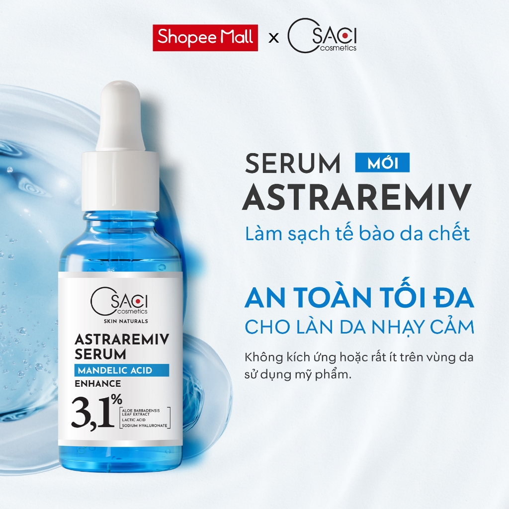  Serum hỗ trợ tăng cường hoạt động của da làm sạch tế bào da  – Osaci AstraRemiv Serum 30ml 