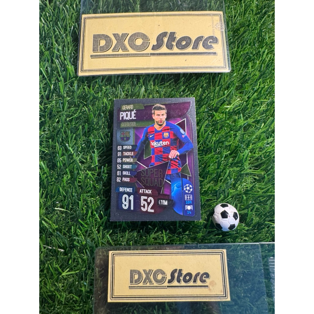 [ CHÍNH HÃNG ] - SUPER SQUAD - TOPPS MATCH ATTAX 2020 - GERARD PIQUE (BARCELONA)