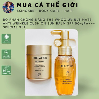  Bộ Phấn Chống Nắng The Whoo UV Ultimate Anti Wrinkle Cushion Sun Balm SPF 50+ PA+++ 