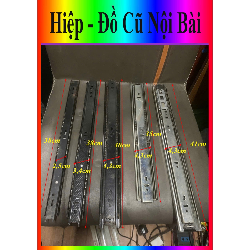 [Đồ Cũ 70-90%] Ray Bi Trượt Ngăn Kéo Tủ Cao Cấp