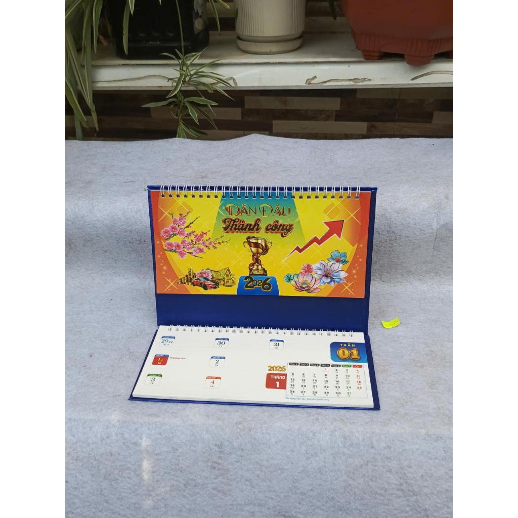 Lịch Để Bàn 2026chữ M (Có Lịch Âm) theo chủ đề -lịch để bàn khổ 24*16cm (tn) (vpp Chipu) (Chipu)