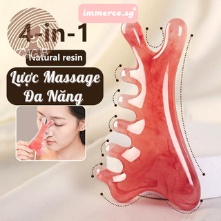  Lược Massage Đa Năng Dụng Cụ Mát Xa Mặt Đầu Cá Heo Nhựa immerce.sg MASS 